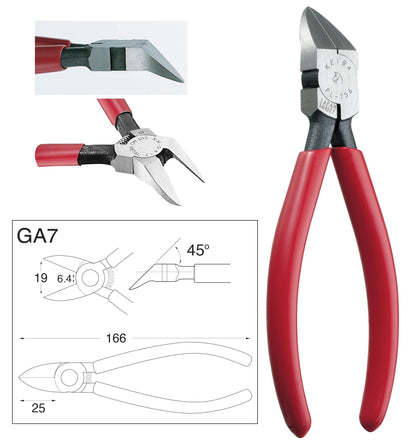 Gate Cutter - Plastic Cutting Pliers- Angled Gate Cutters