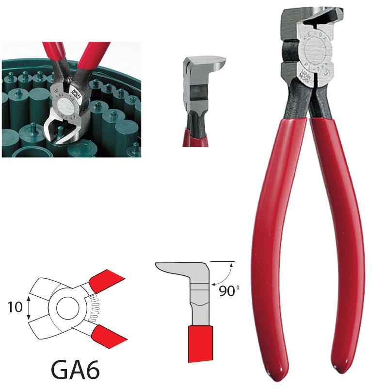 Gate Cutter - Plastic Cutting Pliers- Angled Gate Cutters